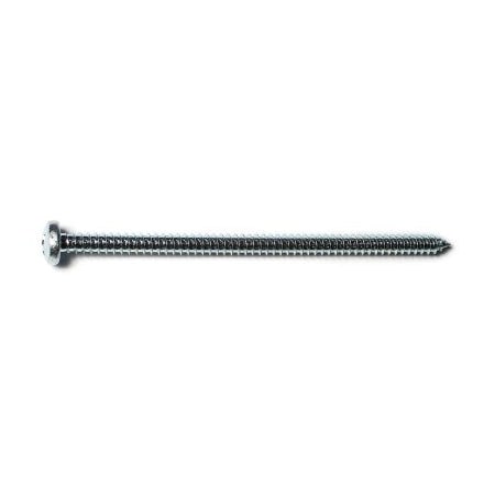 Midwest Fastener Sheet Metal Screw, #12 x 4 in, Zinc Plated Steel Pan Head Phillips Drive, 100 PK 50862